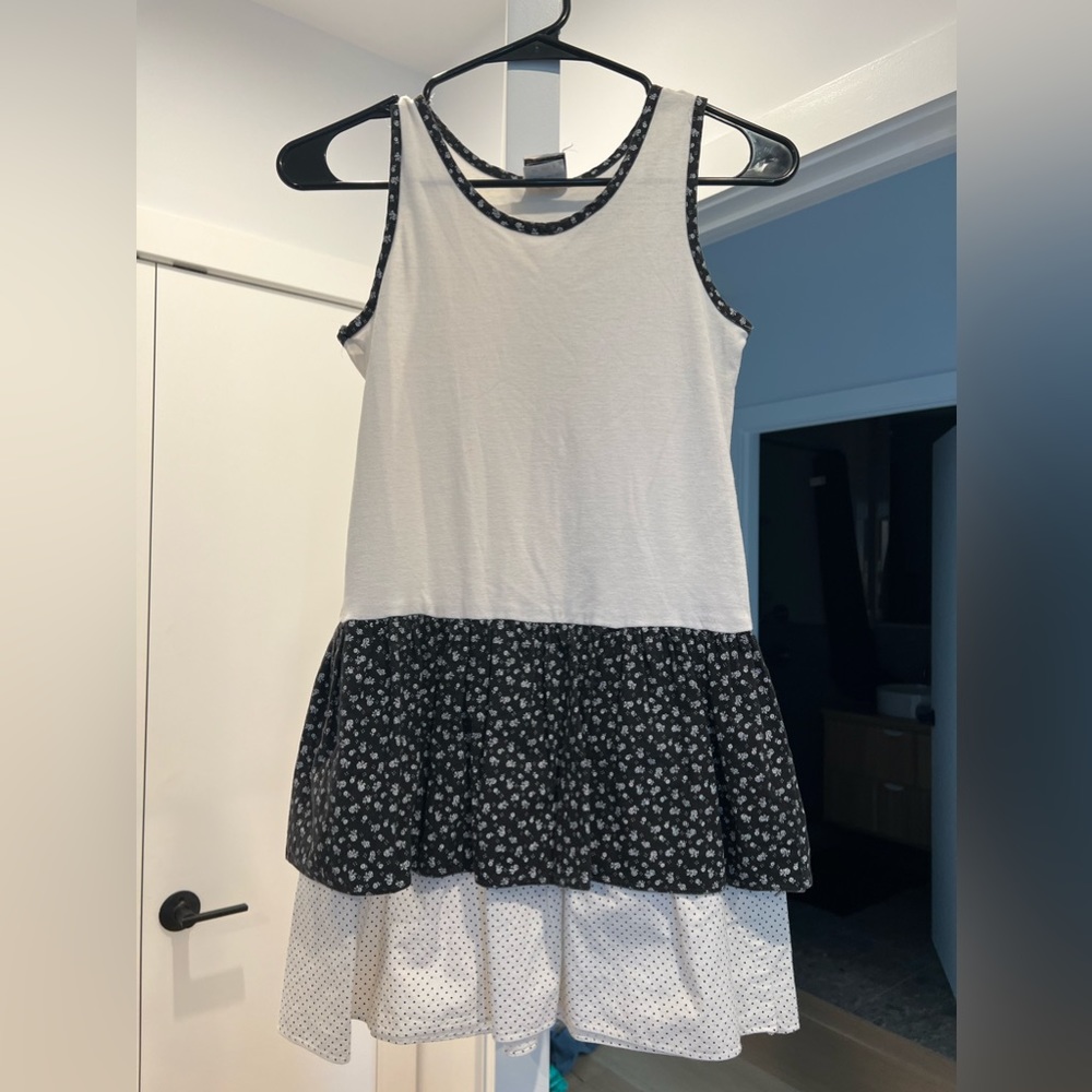 Vintage kids dress - 100% cotton Large